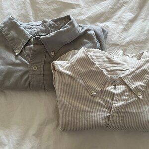 2 Buck Mason Collared Button Down Long Sleeve Shirts